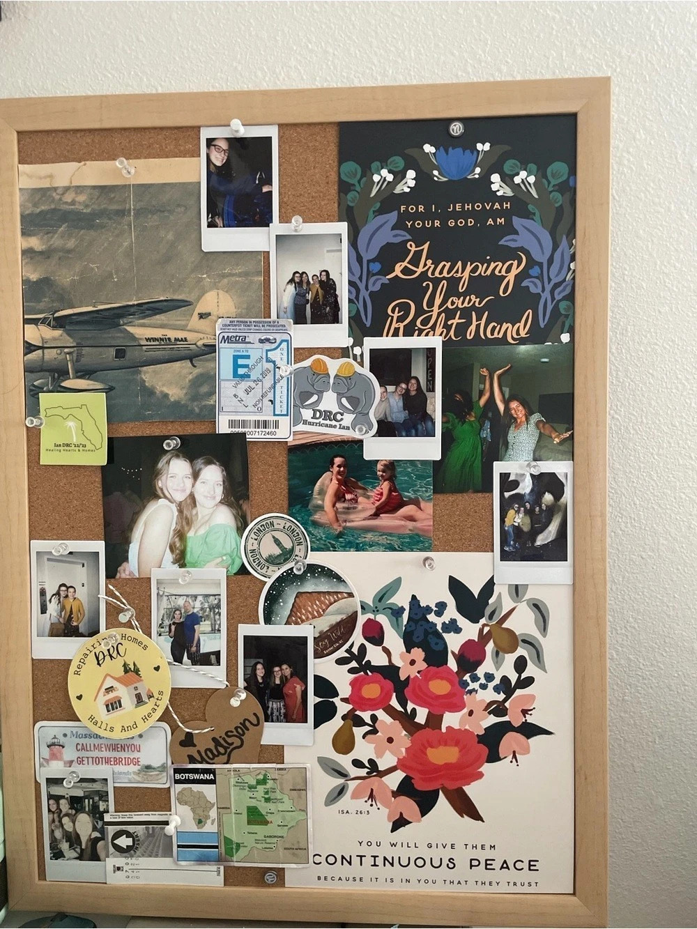 Framed Cork Bulletin Board